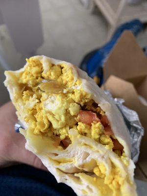 Vegan Breakfast Burrito! at The Wild Burrito in Wildwood