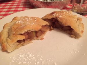 Delicious vegan apple pie calzone...not on their regular menu, but maybe they'll bring it back!  at Sylvia's Brick Oven in Lafayette