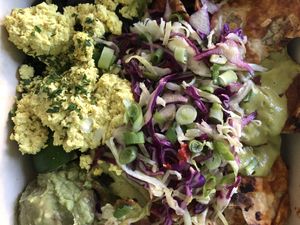 The BEST vegan chilaquiles in LA at Kitchen Mouse in Los Angeles