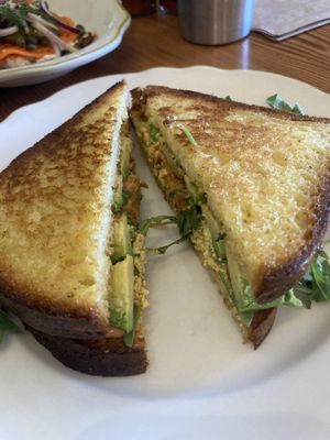 Vegan breakfast sandwich   at Kitchen Mouse in Los Angeles