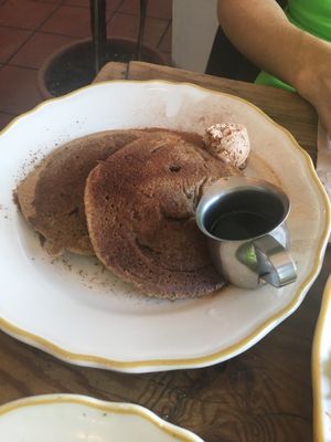 Snickerdoodle Vegan Pancakes with Sugar Butter at Kitchen Mouse in Los Angeles
