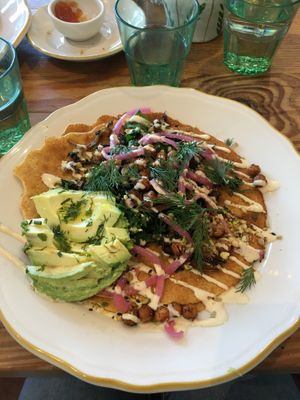 Savory pancakes 😍 at Kitchen Mouse in Los Angeles