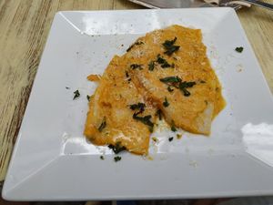 Ravioli alla zucca at Zoe Food in Gran Canaria