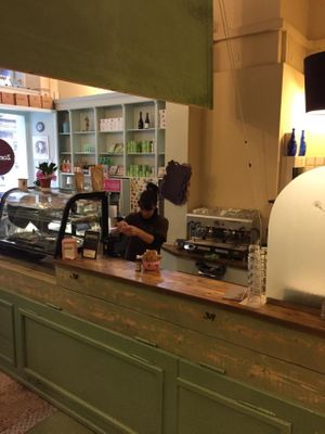 Inside of the café at Zoe Food in Gran Canaria