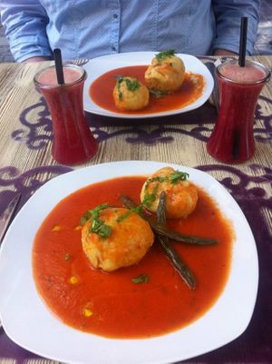 Zoe Food Homemade African Gnocchi. at Zoe Food in Gran Canaria