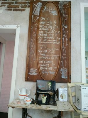 Everything is made with love here. Even the menu boards. at Zoe Food in Gran Canaria