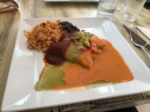 Workers lunch: enchilada at Zoe Food in Gran Canaria