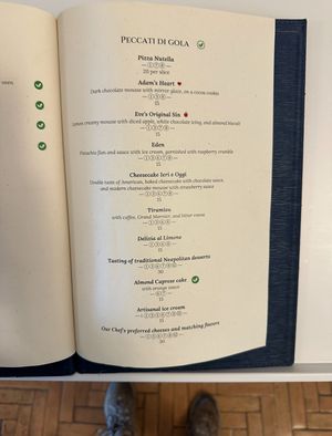 Steakhouse clear labels  at Hotel Eden Roc in Campania