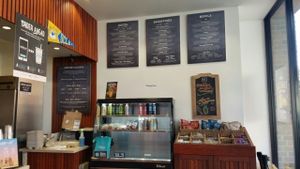 the menu at Nekter Juice Bar in West Los Angeles