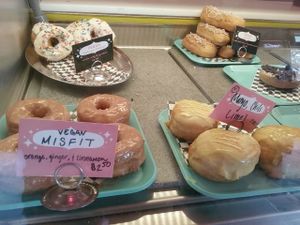 vegan donut flavors at Glam Doll Donuts - Eat Street in Minneapolis
