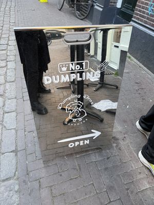 sign  at Dumpling Bros in Noord-holland