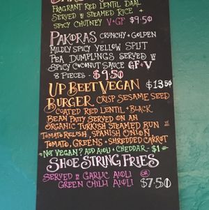 menu part 1 at Big Beet in Katoomba