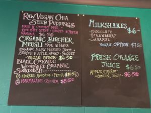 menu part 2 at Big Beet in Katoomba