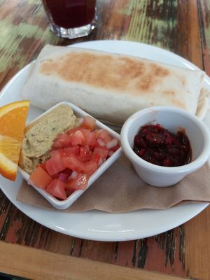 Vegan burrito at Big Beet in Katoomba