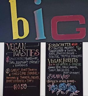 Menu as of July 2018 at Big Beet in Katoomba