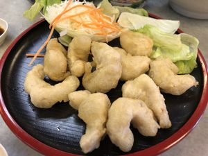 Salad prawn  at Shin Yu Japanese and Chinese Vegetarian in Kuala Lumpur