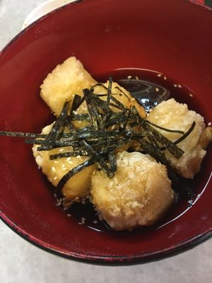 Agedashi tofu at Shin Yu Japanese and Chinese Vegetarian in Kuala Lumpur