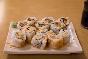 Different Maki Sushi at Shin Yu Japanese and Chinese Vegetarian in Kuala Lumpur