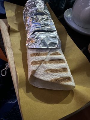 Falafel wrap  at Hummustown Bistrot in Lazio