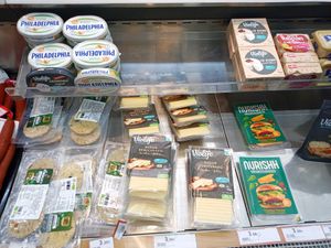 Vegan cheeses at Hiper Centro Campos in Illes Balears