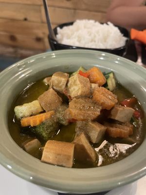 Green curry spicy!  at THAI in Palamos