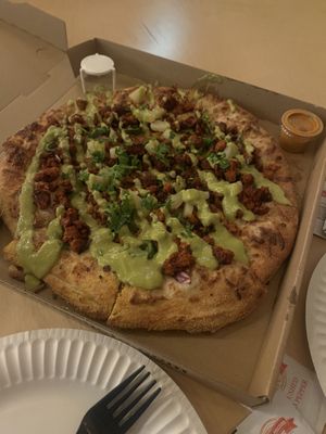 Vegan piña pizza   at Pizzeria El Jefe in Chula Vista