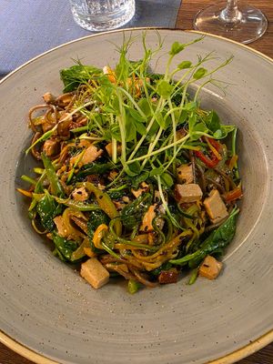 Buckwheat noodles with tofu at Spica - Bar And Restaurant in Radovljica