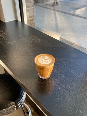 Oat flat white at Coffee Villain in North Vancouver