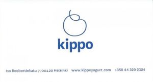 Business card at Kippo - Iso Roba in Helsinki