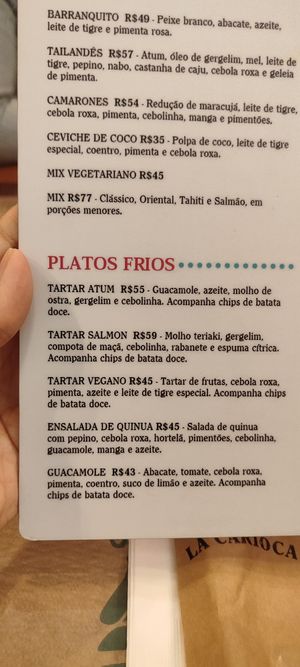  at LA CARIOCA Cevicheria & Pisco Bar in Rio De Janeiro