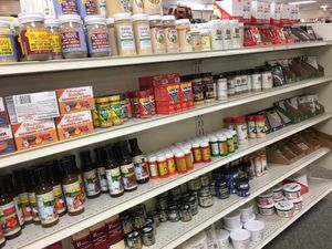 Lots of products you won't find easily elsewhere.  at ABC Books and Health Foods in Clovis