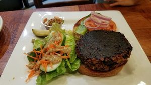 Better Than Beef Burger at Under the Bodhi Tree in Pahoa