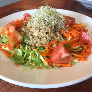 pesto rice salad at Under the Bodhi Tree in Pahoa