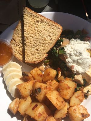 Loaded Scramble (Tofu) $12.00 at Under the Bodhi Tree in Pahoa