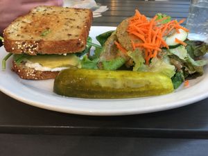 Avocado sandwich on gluten free bread at Under the Bodhi Tree in Pahoa