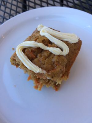 GF vegan carrot cake! at Under the Bodhi Tree in Pahoa