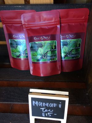 Locally grown mamaki tea at Under the Bodhi Tree in Pahoa