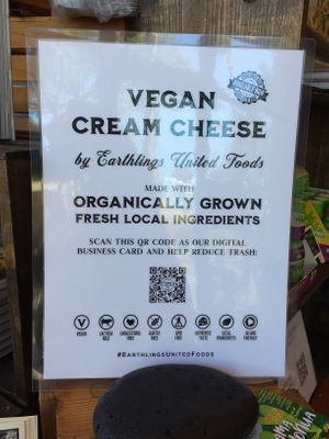 Earthlings cheese made from fermented organic mac nuts available in store at Under the Bodhi Tree in Pahoa