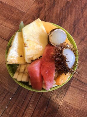 Açai bowl in my own container  at Under the Bodhi Tree in Pahoa