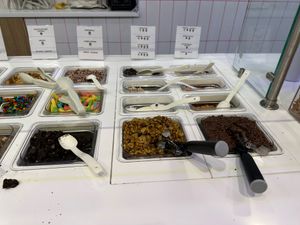 Toppings bar at 16 Handles - Cobble Hill  in Brooklyn