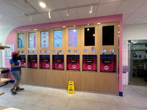 Frozen yogurt machine at 16 Handles - Cobble Hill  in Brooklyn