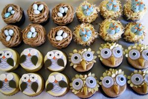 Vegan Nesting Cupcakss for a baby shower at Sweet Elites Vegan Cupcakes in Fresno