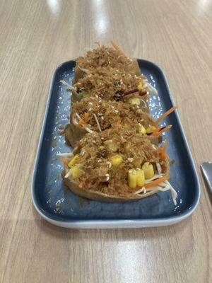 Soy floss inari  at Simple Life Restaurant in Alor Setar
