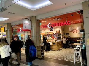 store front (lower level of central train station) at Le Crobag in Mannheim