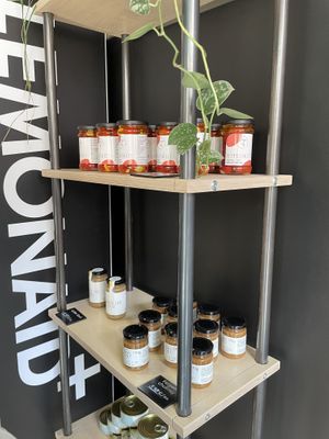 Tuna and filled pepperrs  at Die Vegane Fleischerei in Cologne