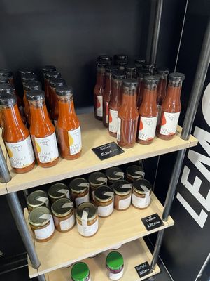 Gulasch und sauces  at Die Vegane Fleischerei in Cologne