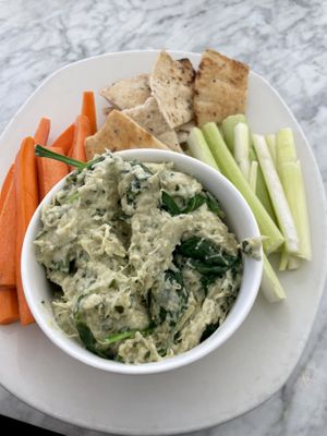 Spinach artichoke dip  at Spring Cafe in Aspen