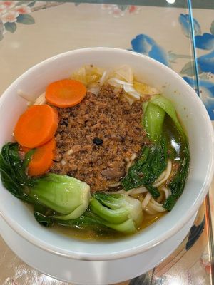 Taiwanese noodle soups, yum! at Water Drop Teahouse in Stafford