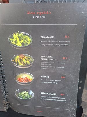 Menu at KINGYO Restauracja Japońska in Województwo Warmińsko-mazurskie
