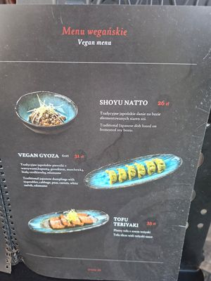 Menu at KINGYO Restauracja Japońska in Województwo Warmińsko-mazurskie